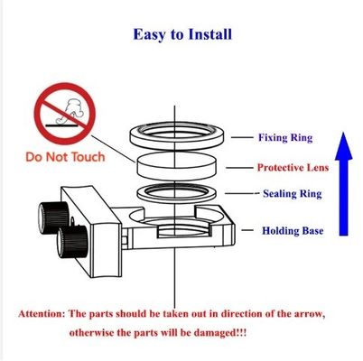 Laser Protection Lens and Silica Window for 0-6000w Cutting Head in Construction Works