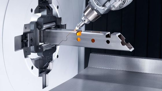 Programmable Tube Laser Cutting Machine Rigid Machine Frame for Process and Maintenance