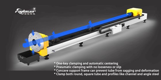 Precision Pipe Laser Cutting Machine with Performance and 120r/min Chuck Rated Speed