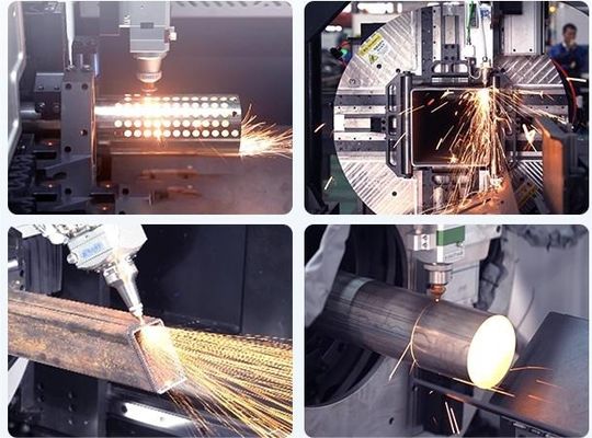 Fast Cutting Tube Pipe Fiber Laser Cutting Machine with 120r/min Chuck Rated Speed