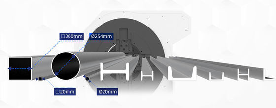 Stainless Steel Laser Tube Cutting Machine for Metal Pipe and Profiles at High Speed