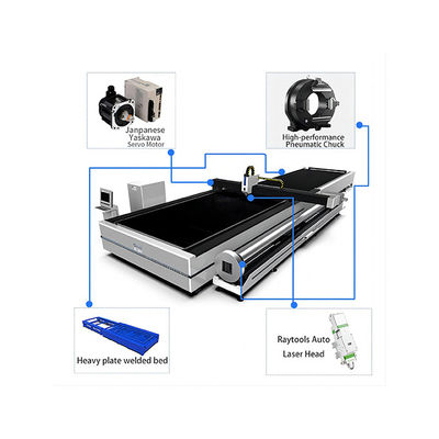 Low Maintenance Laser Cut Metal Tube Aluminium Fiber Cutting Machine with Rotary Cutter